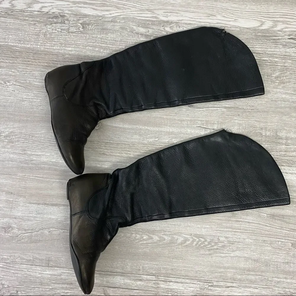 Via Spiga Pebble Genuine Leather Tall Boots